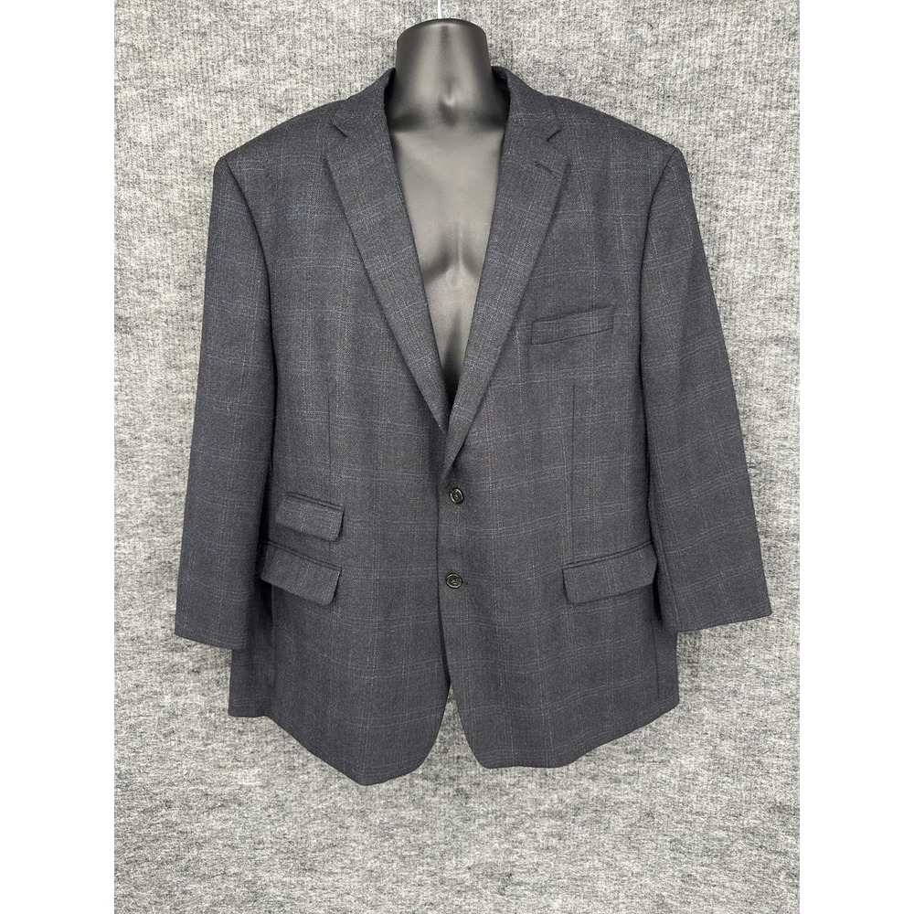 Lauren Ralph Lauren Blazer Mens 54R Gray Wool Herringbone Sport Coat Jacket